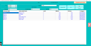 generated report with
category group