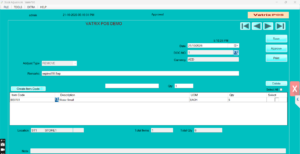 approved adjustment with Total Qty