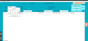 Sales Report filter bar